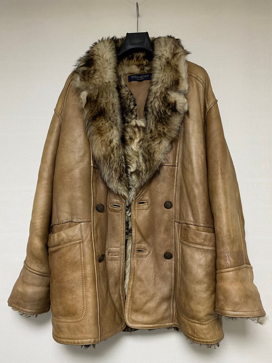 1993년 YVES SAINT LAURENT 양가죽 무스탕 상품이미지4