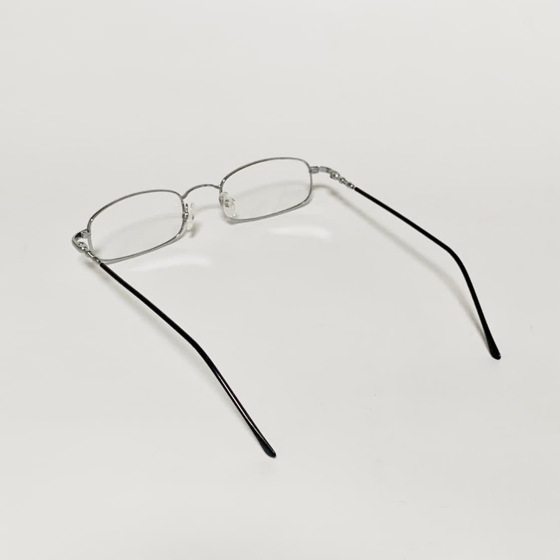 992 데드스탁 빈티지 안경테 슬림 풀메탈 실버 직사각형 남녀공용 픽키 상품이미지6