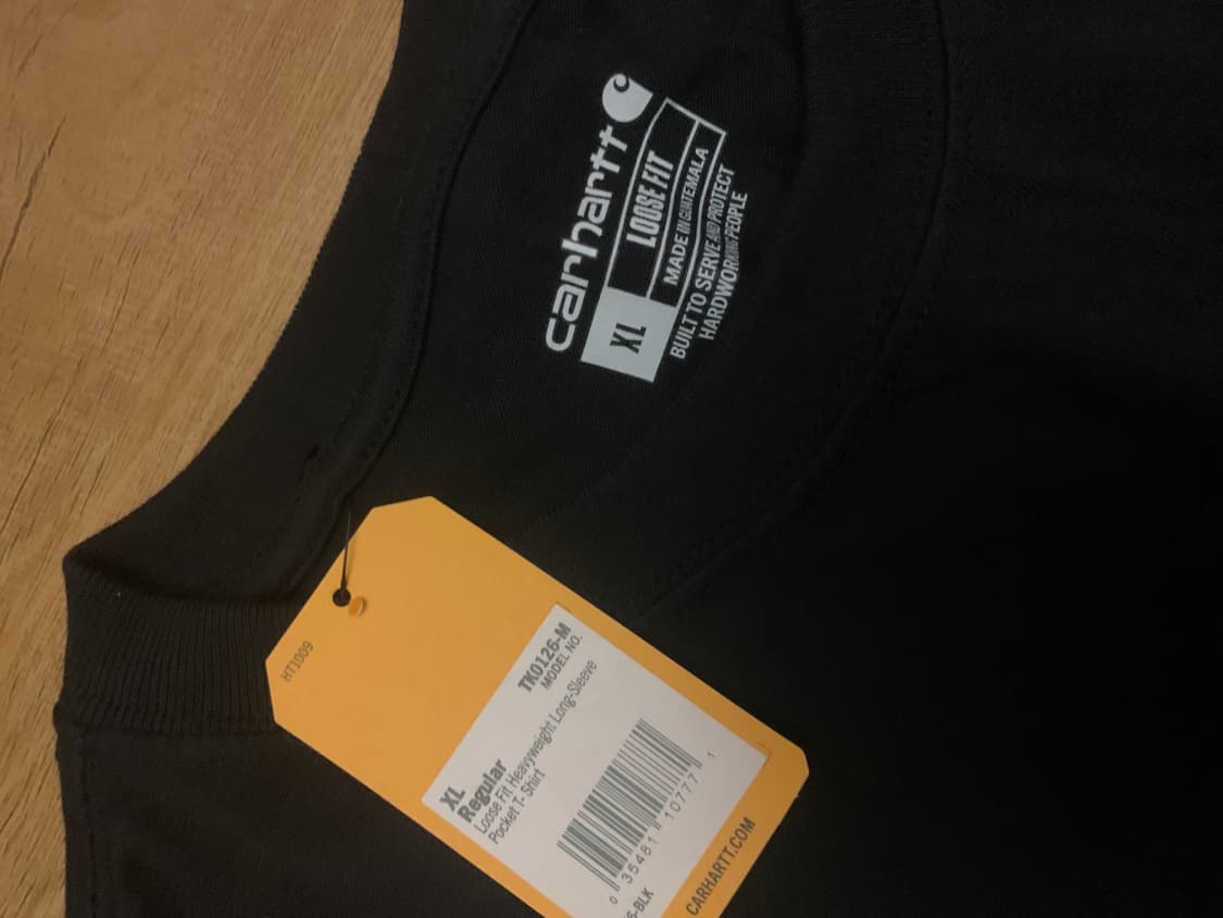 칼하트 포켓 긴팔티 XL 상품이미지2