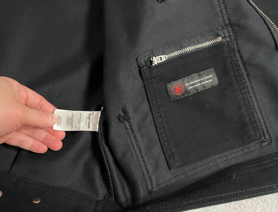 (XL) 23fw 슈프림 몰스킨 워크 자켓 (블랙) 상품이미지7