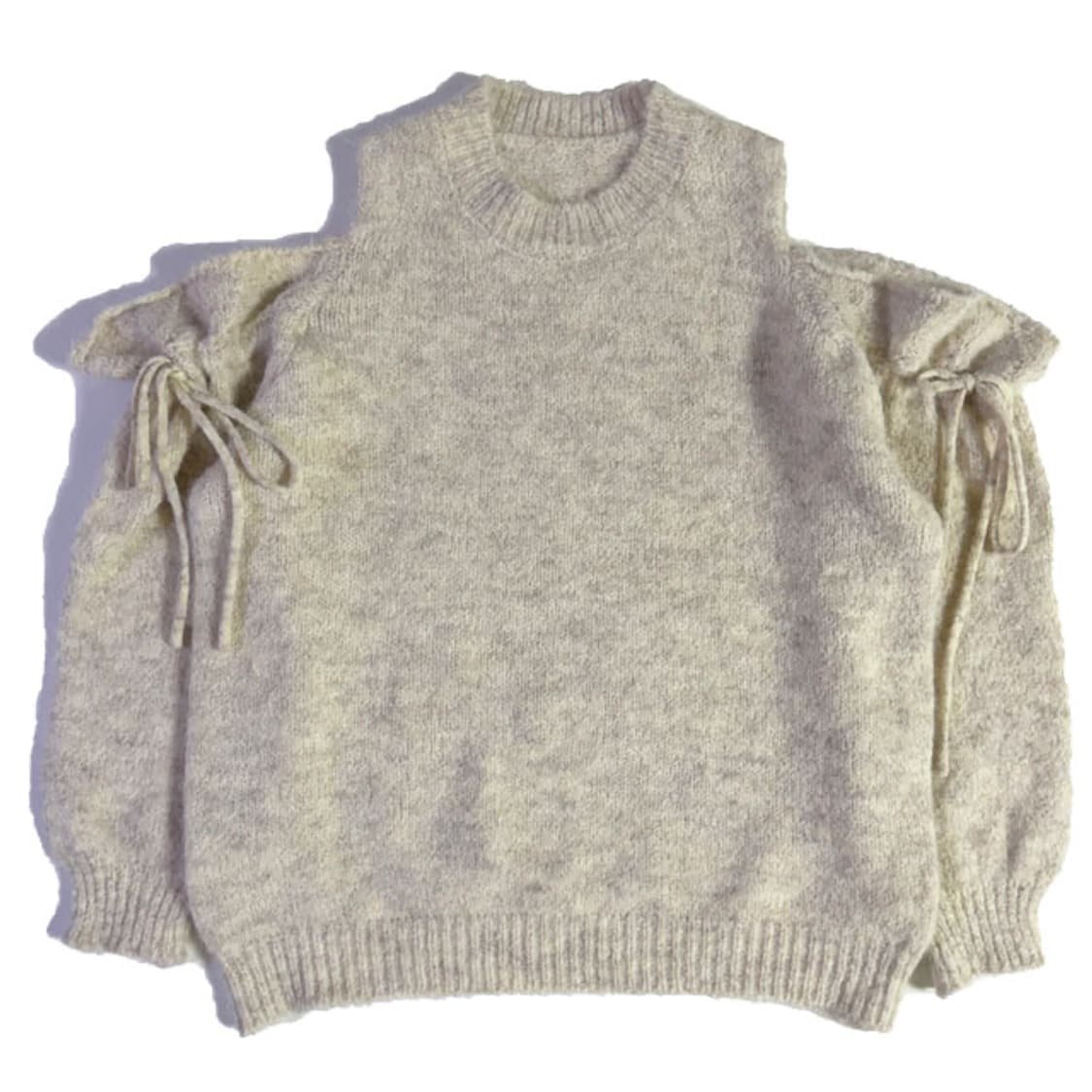 새상품 오프숄더 니트 (베이지) 상품이미지1