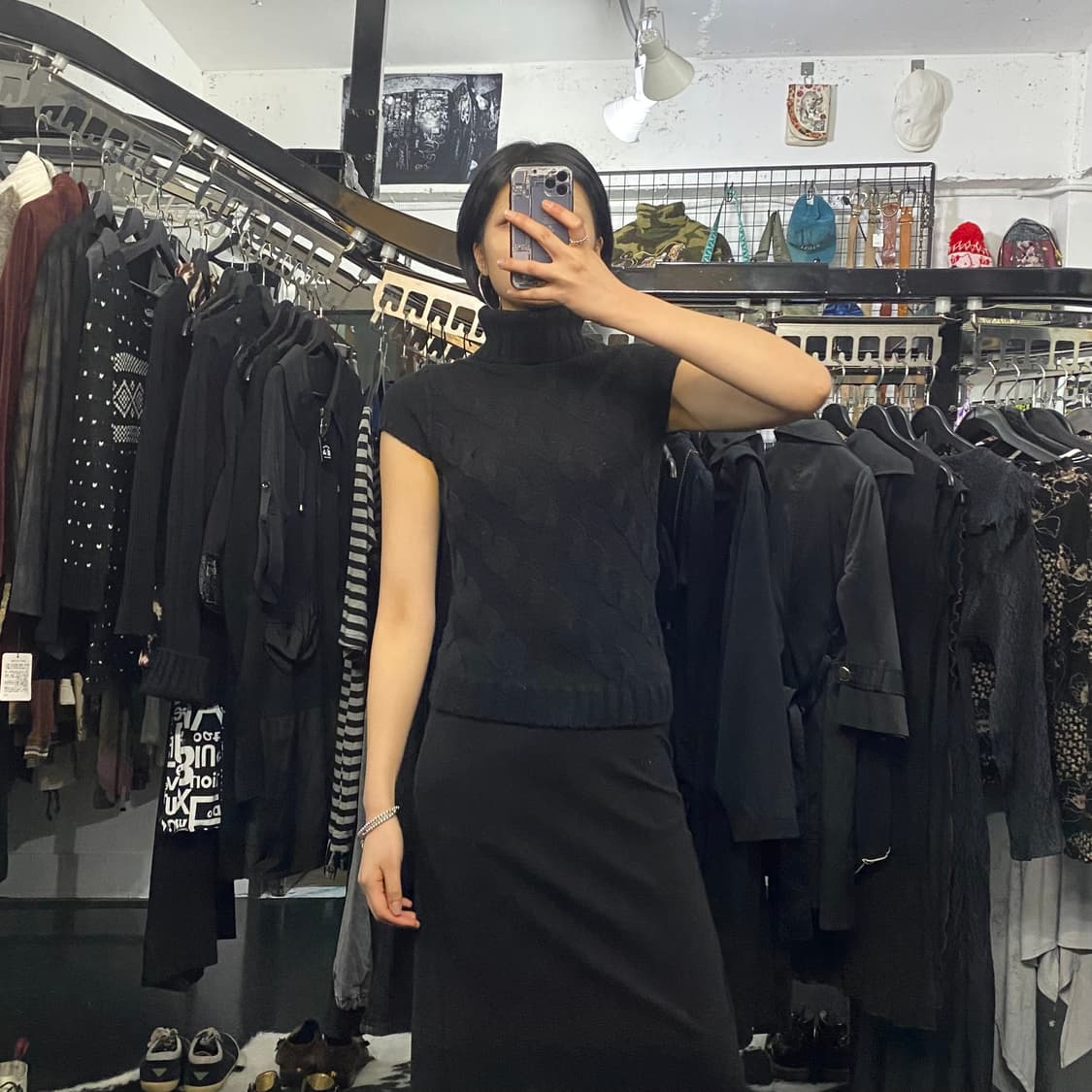 Natural Beauty Basic 꽈베기 캡소매 목폴라 상품이미지1