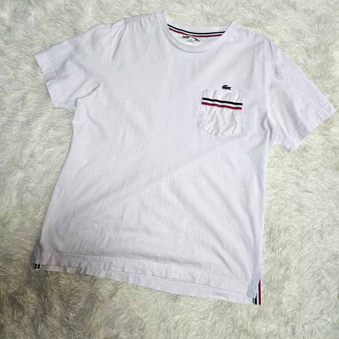 라코스테 나일론 포켓 블럭 반팔 티셔츠 FR4 size(100) 상품이미지2