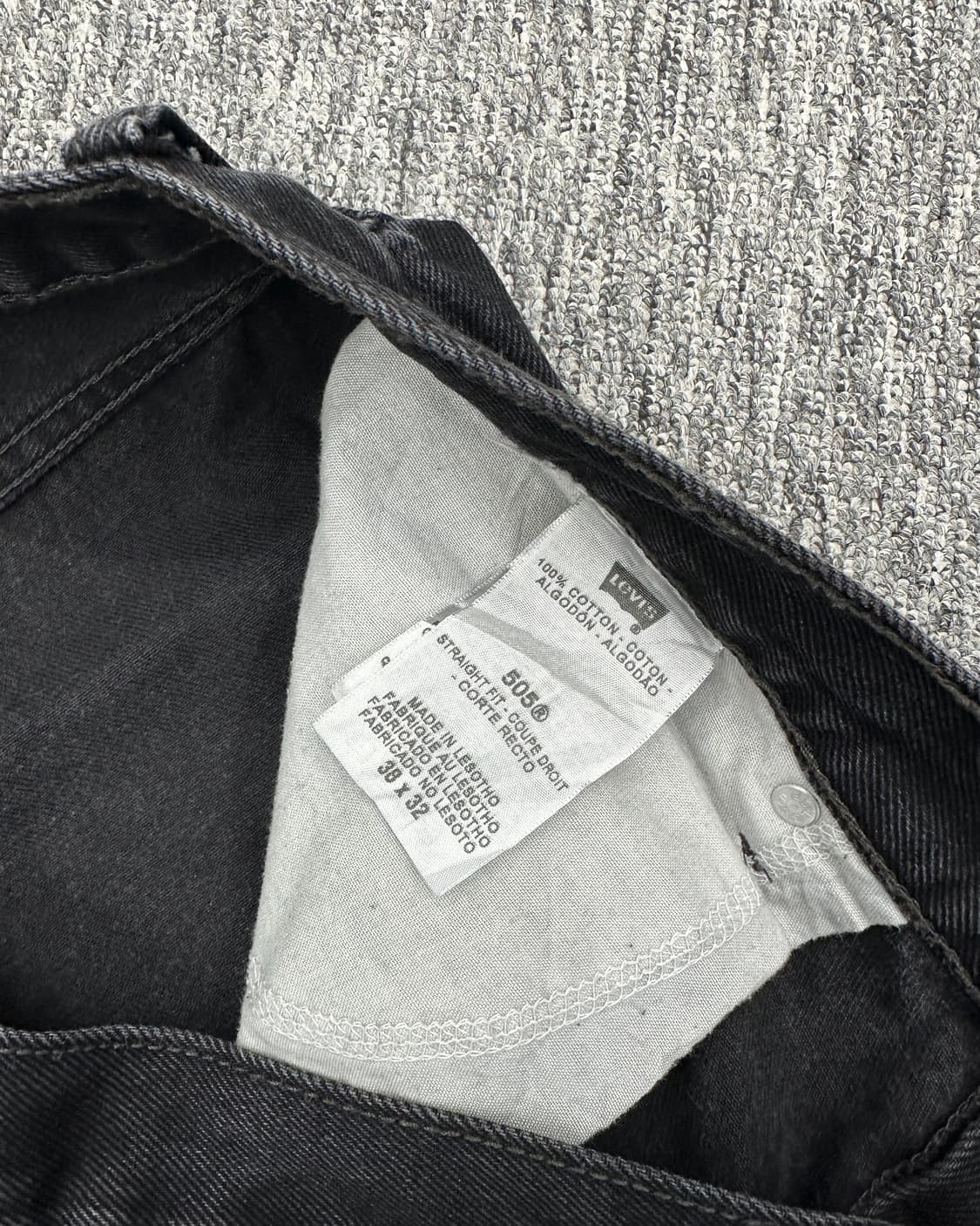 (허단52)00'S 리바이스 505 워싱블랙-M1924 상품이미지4