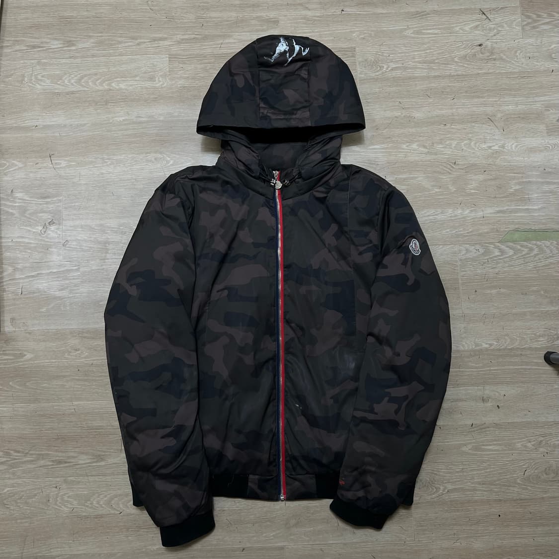 몽클레어 몽클레르 밀리터리 후드 패딩 점퍼 [카모플라쥬] 2XL/110 상품이미지1