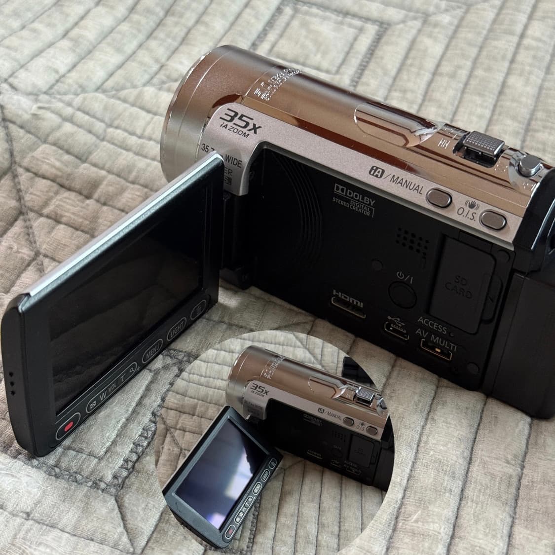 풀박스 Panasonic HDC-TM60 파나소닉캠코더 빈티지캠코더 디카 상품이미지8