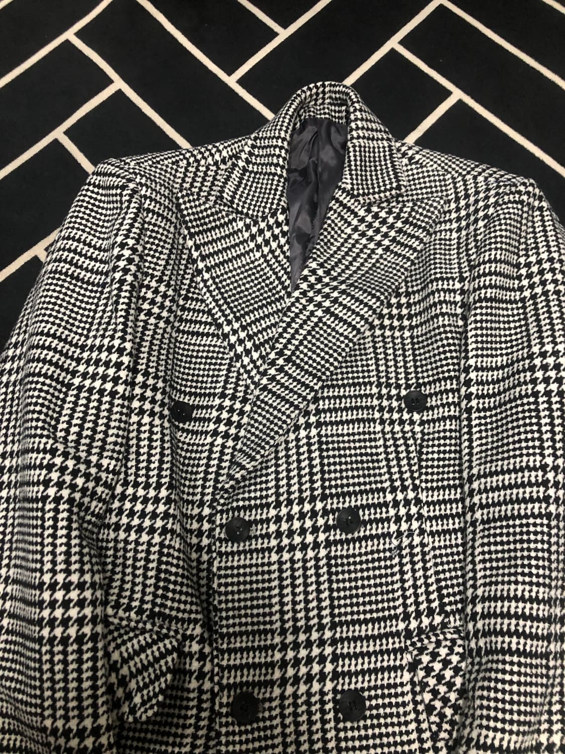 톰st (새제품) 프리미엄 피크드라펠 더블코트/몽클레어 스톤 발망 프라다 상품이미지2