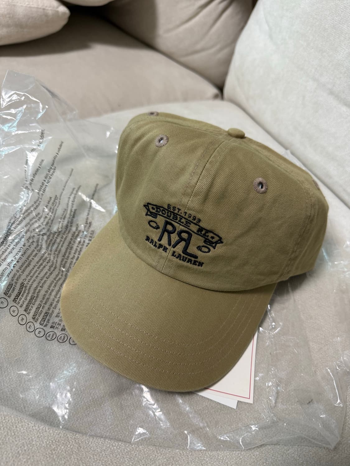 rrl 랜치 로고 트윌 볼캡 상품이미지2