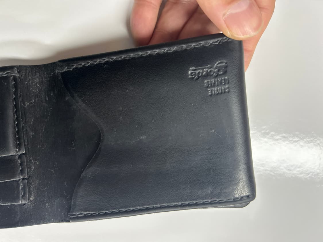 goros 고로스 새들레더 블랙 콘초 반지갑 상품이미지7
