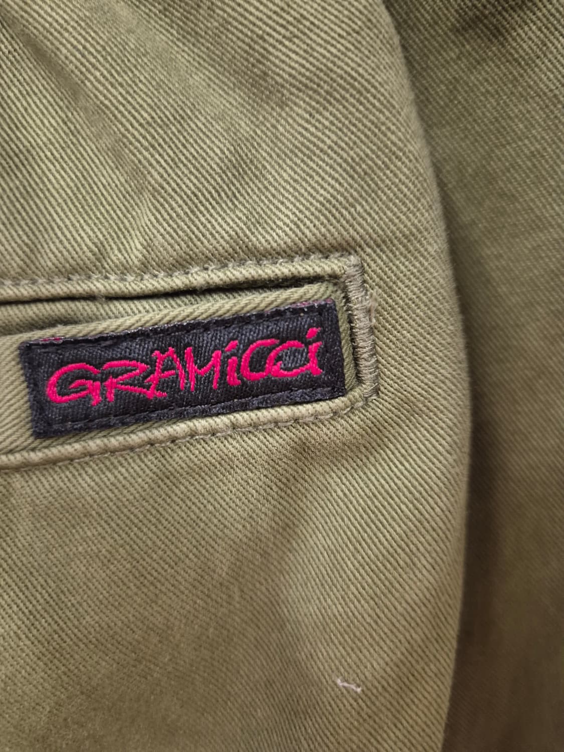 그라미치 코튼 팬츠 카키 USA L 상품이미지4