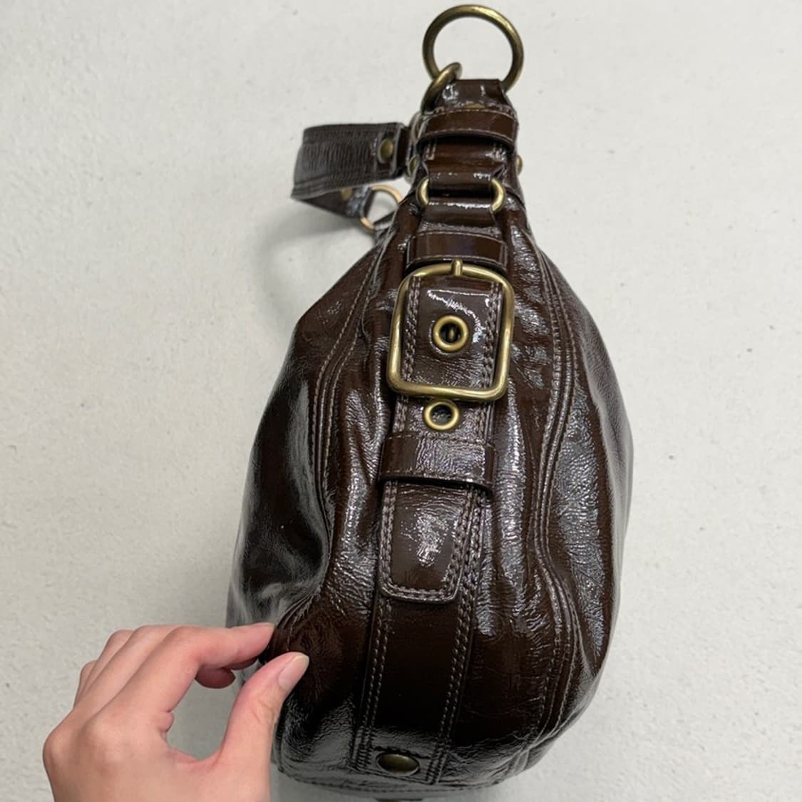 COACH 브라운레더 조 호보백 상품이미지5