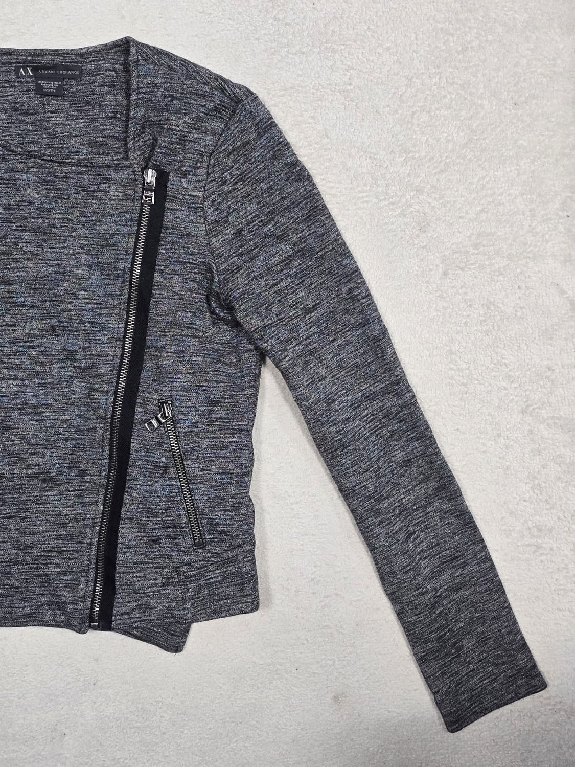 아르마니 익스체인지 사선 집업 자켓 XXS 상품이미지2