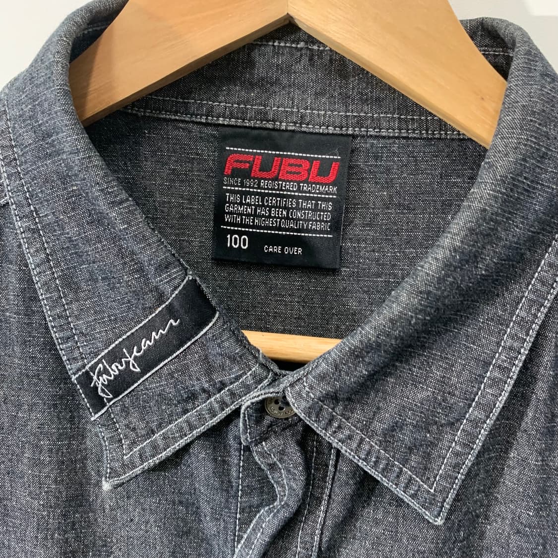 푸부 올드스쿨 데님 셔츠  상품이미지3