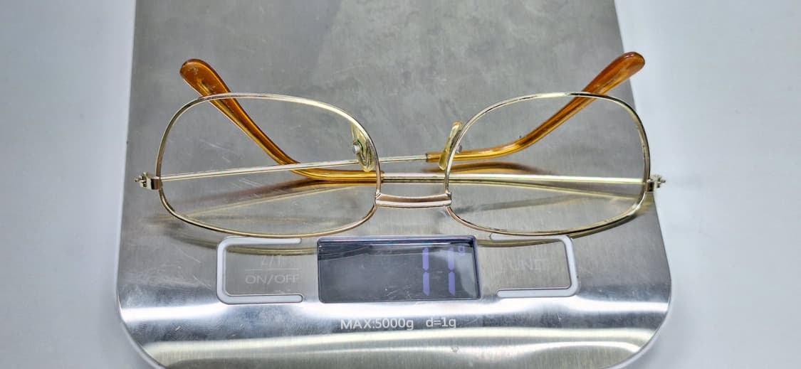 90s 일본 빈티지 스퀘어 메탈 안경테 134mm 클래식 레트로 복고 상품이미지2