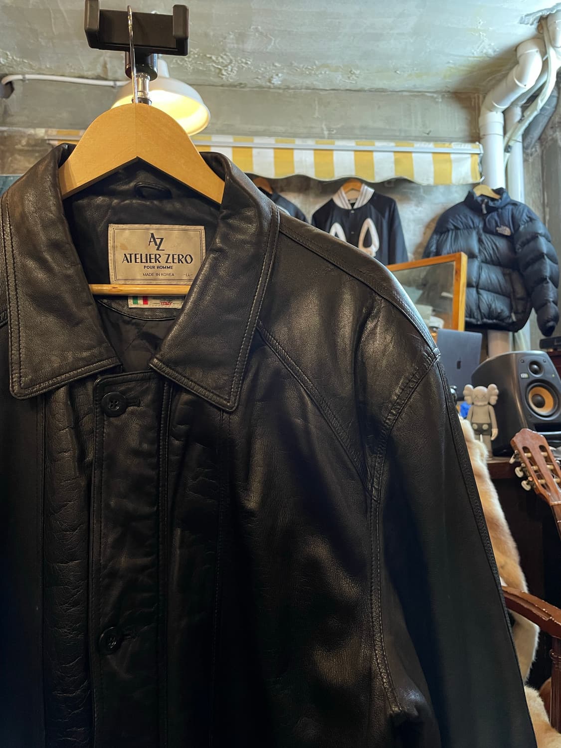 ATELIER ZERO 양가죽 유틸리티헌팅 자켓 블랙 상품이미지3