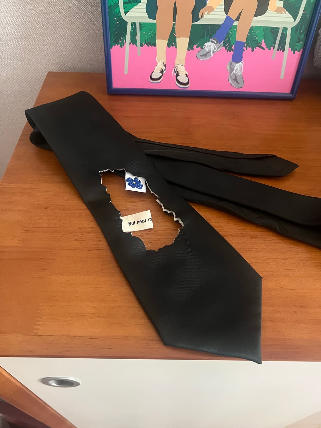 아더에러 신더홀 넥타이(블랙) 상품이미지2