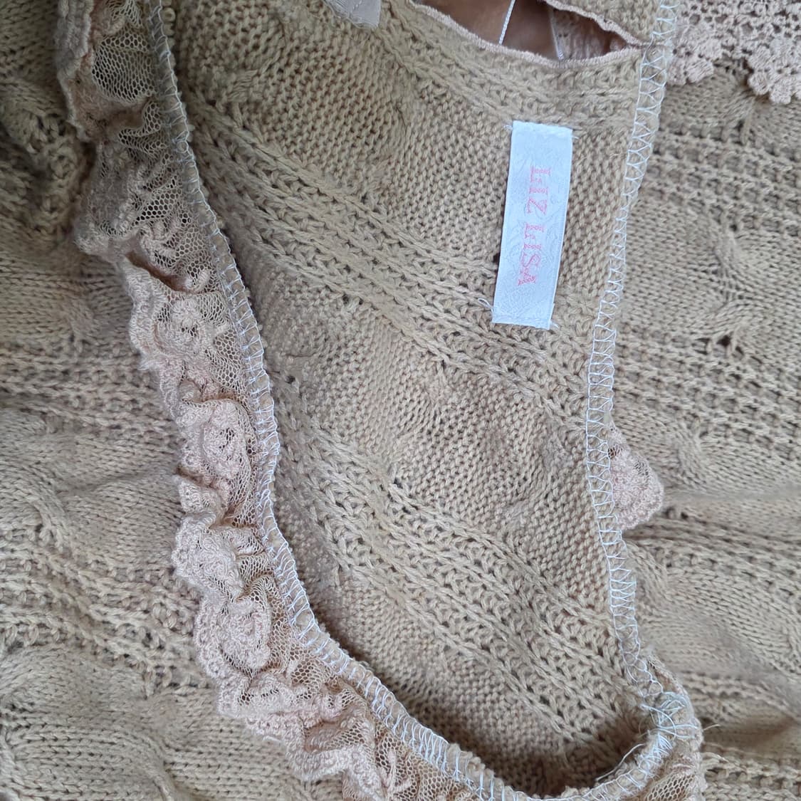 리즈리사 리본 라떼갸루 니트 갸루일브히메갸루 상품이미지4