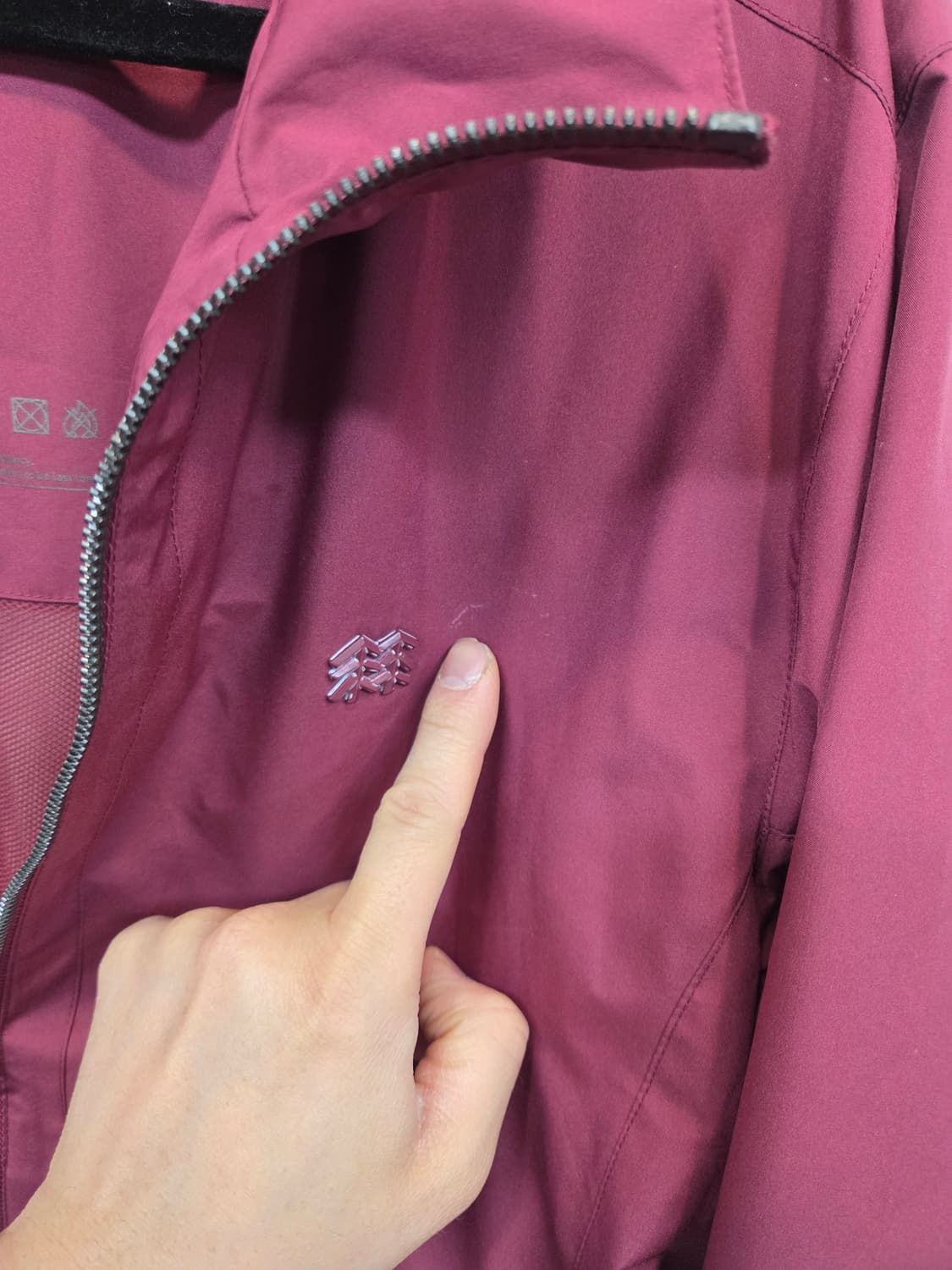 코오롱스포츠 스탠드넥 고어텍스 윈드스토퍼 자켓 L 버건디 상품이미지7