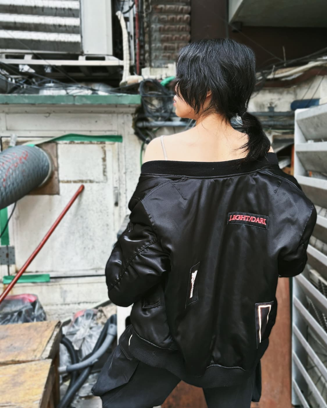 혜인 서 15fw 패치 디테일 봄버 자켓 상품이미지6