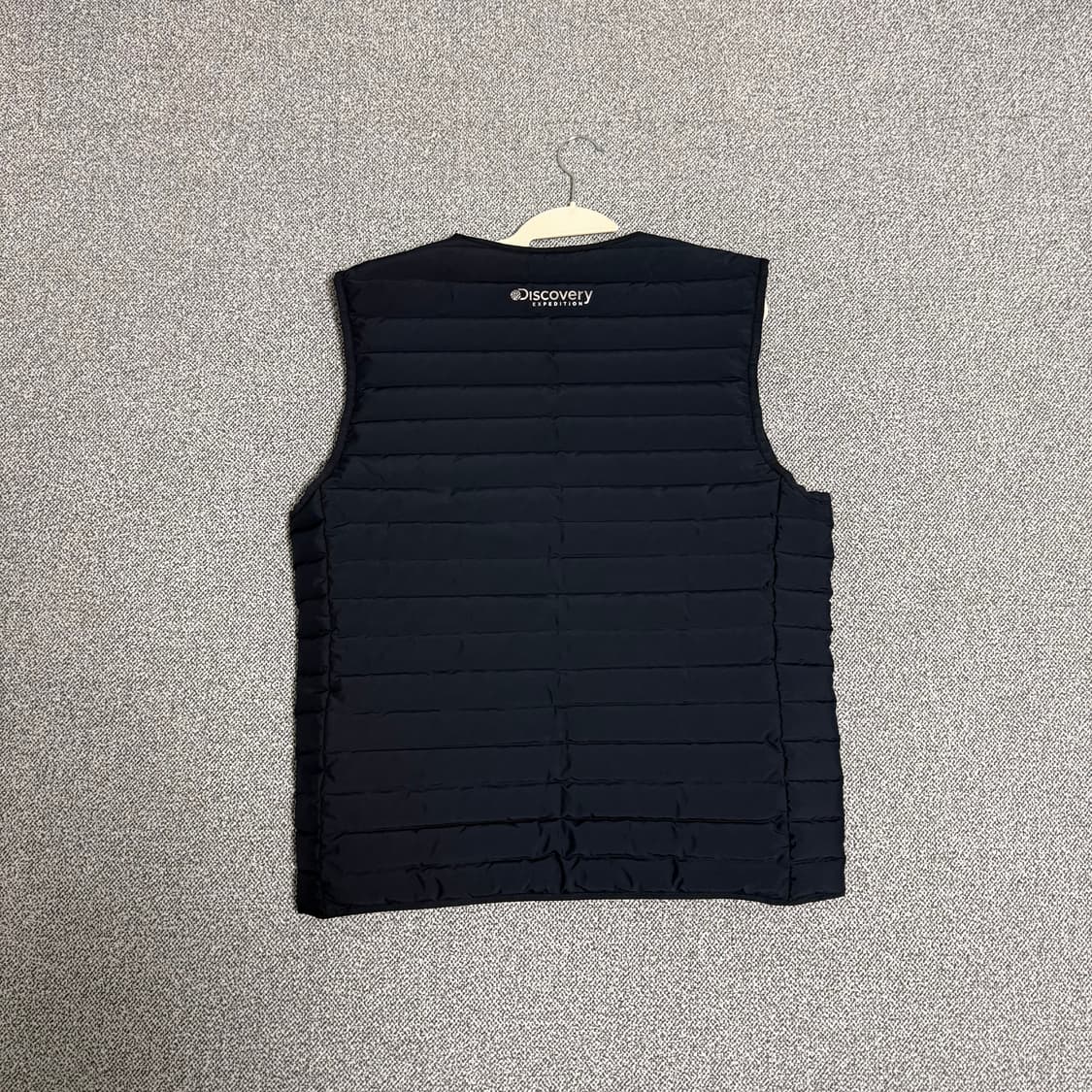 디스커버리 경량 패딩조끼 네이비 100 상품이미지2
