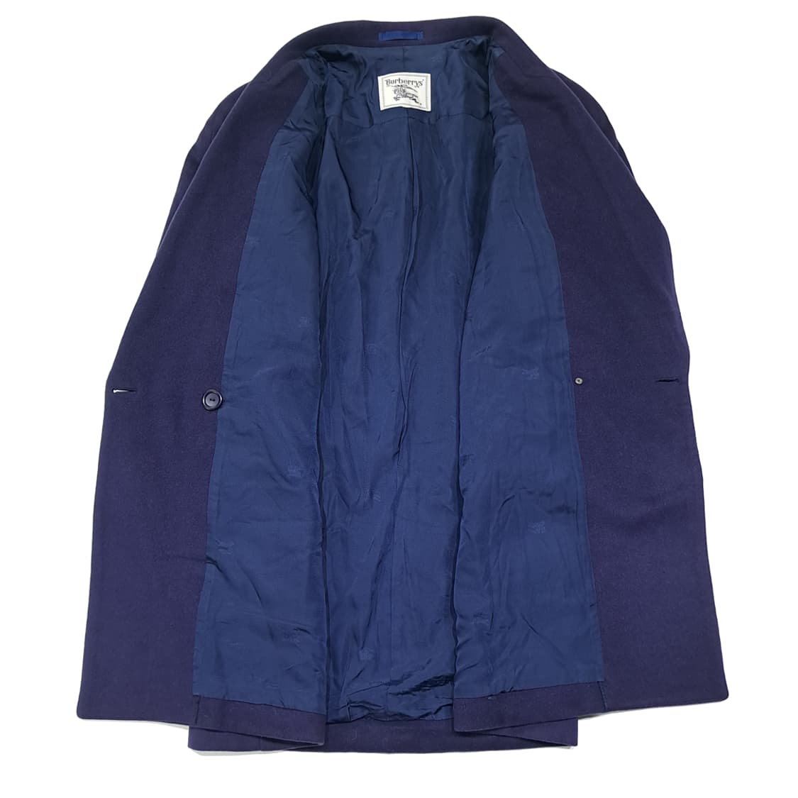 CL089 S/M 버버리 일본판 울 캐시미어 블렌드 더블 코트 상품이미지5