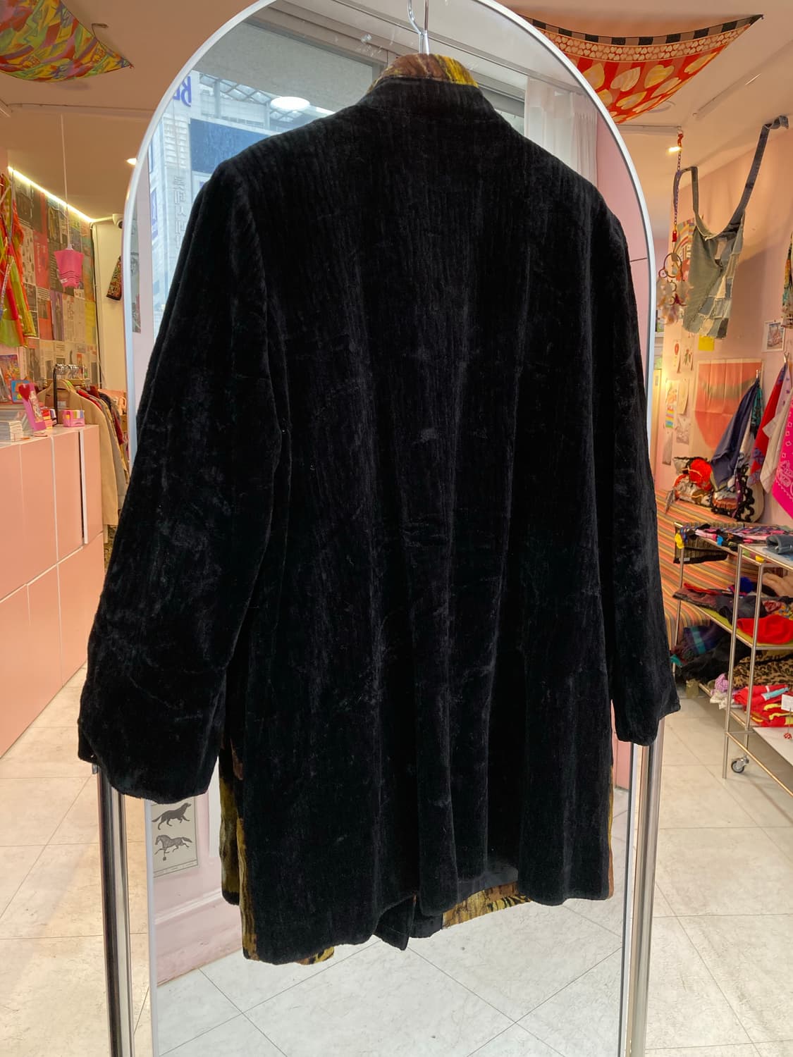 빈티지 패턴 벨벳 자켓 상품이미지5