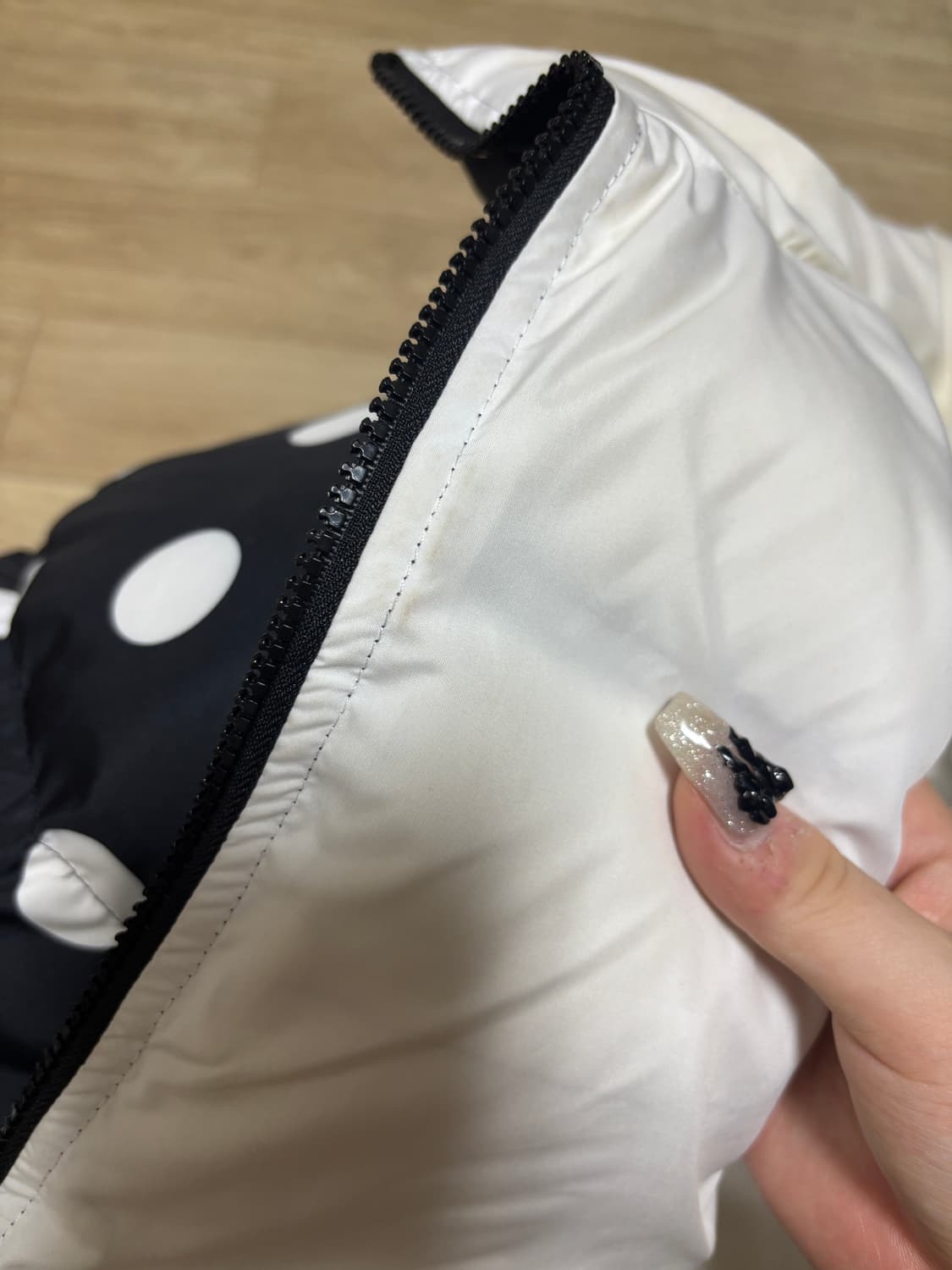 도트 리버시블 패딩 상품이미지4