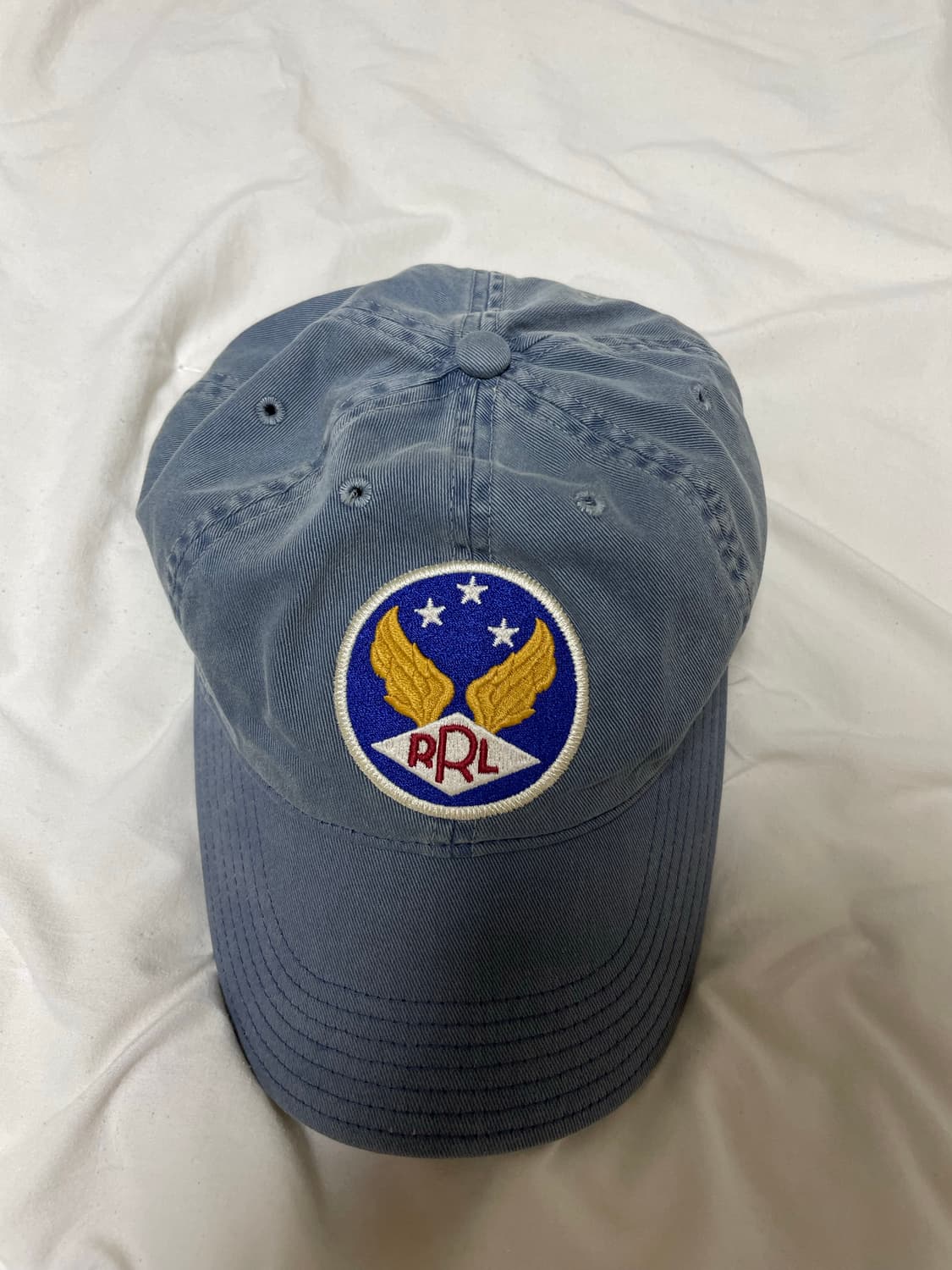 더블알엘 가먼트 다잉 트윌 볼캡 블루 급처! 상품이미지1