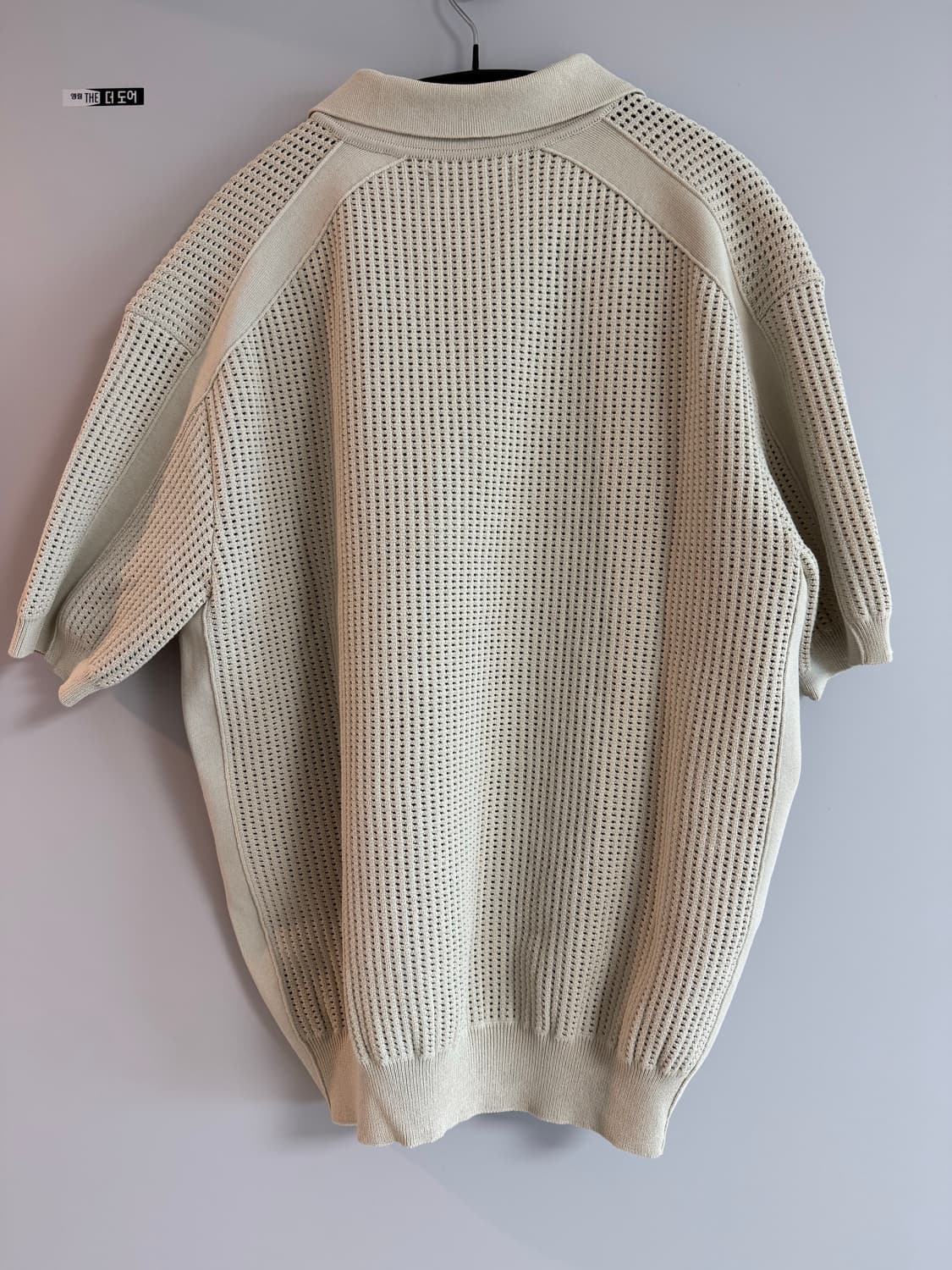 system 펀칭 반팔 니트 상품이미지2