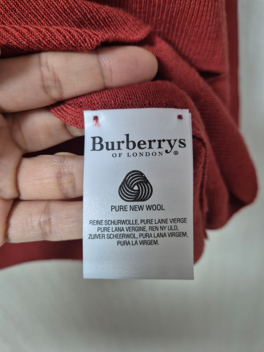 (정품) 버버리  하프넥 니트  버버리스웨터 48 남성 상품이미지5