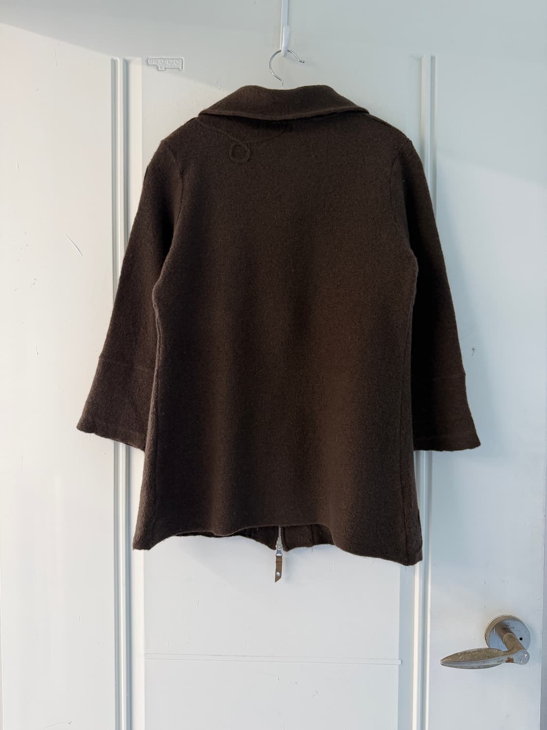 일본빈티지 보일드울 브라운 가디건자켓 상품이미지10