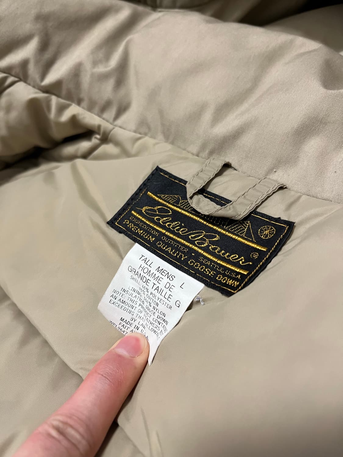 빈티지 90s 에디바우어 구스다운 푸퍼 L 상품이미지8