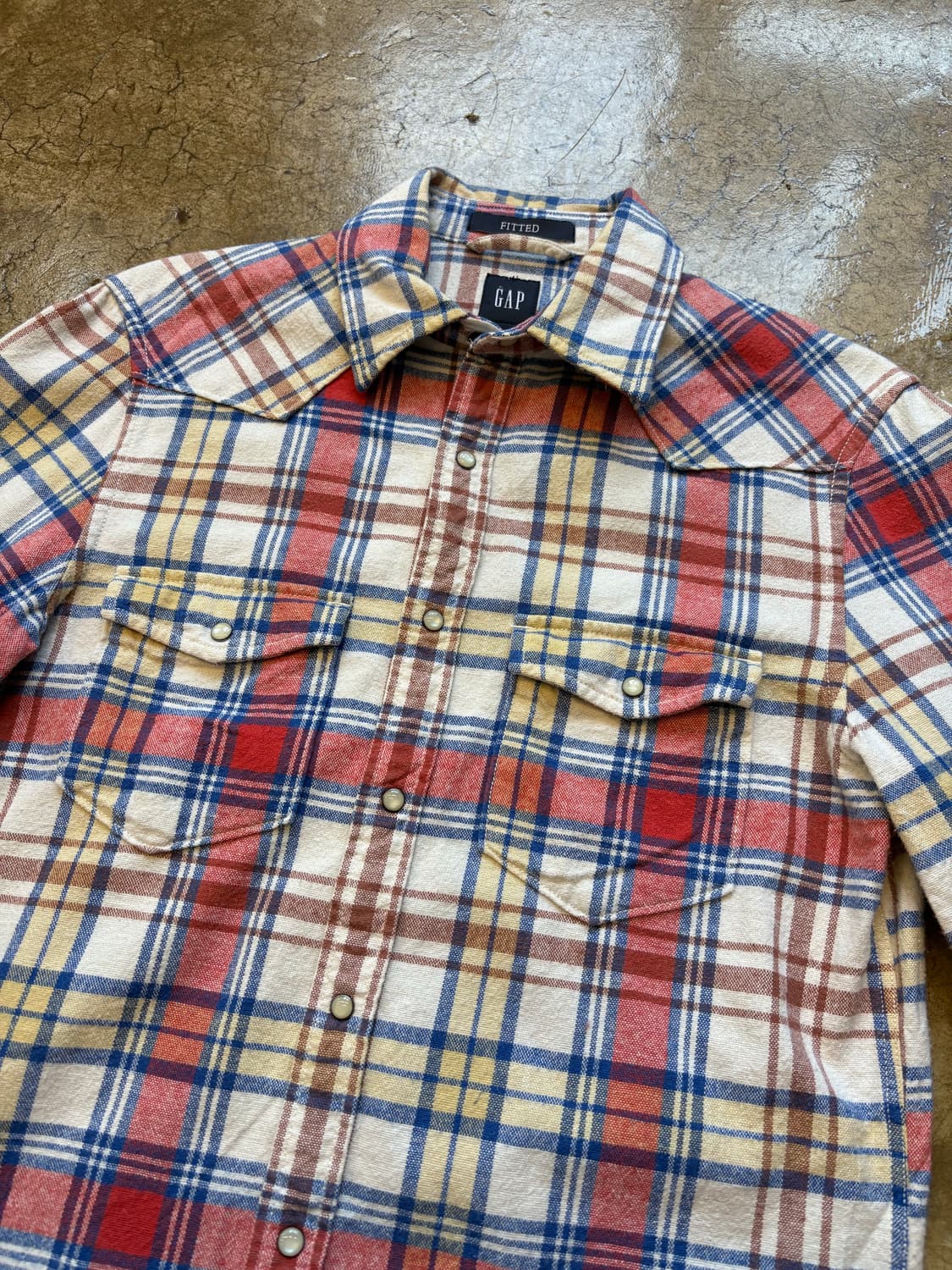 00s 올드 갭 GAP 웨스턴 체크 셔츠 상품이미지2