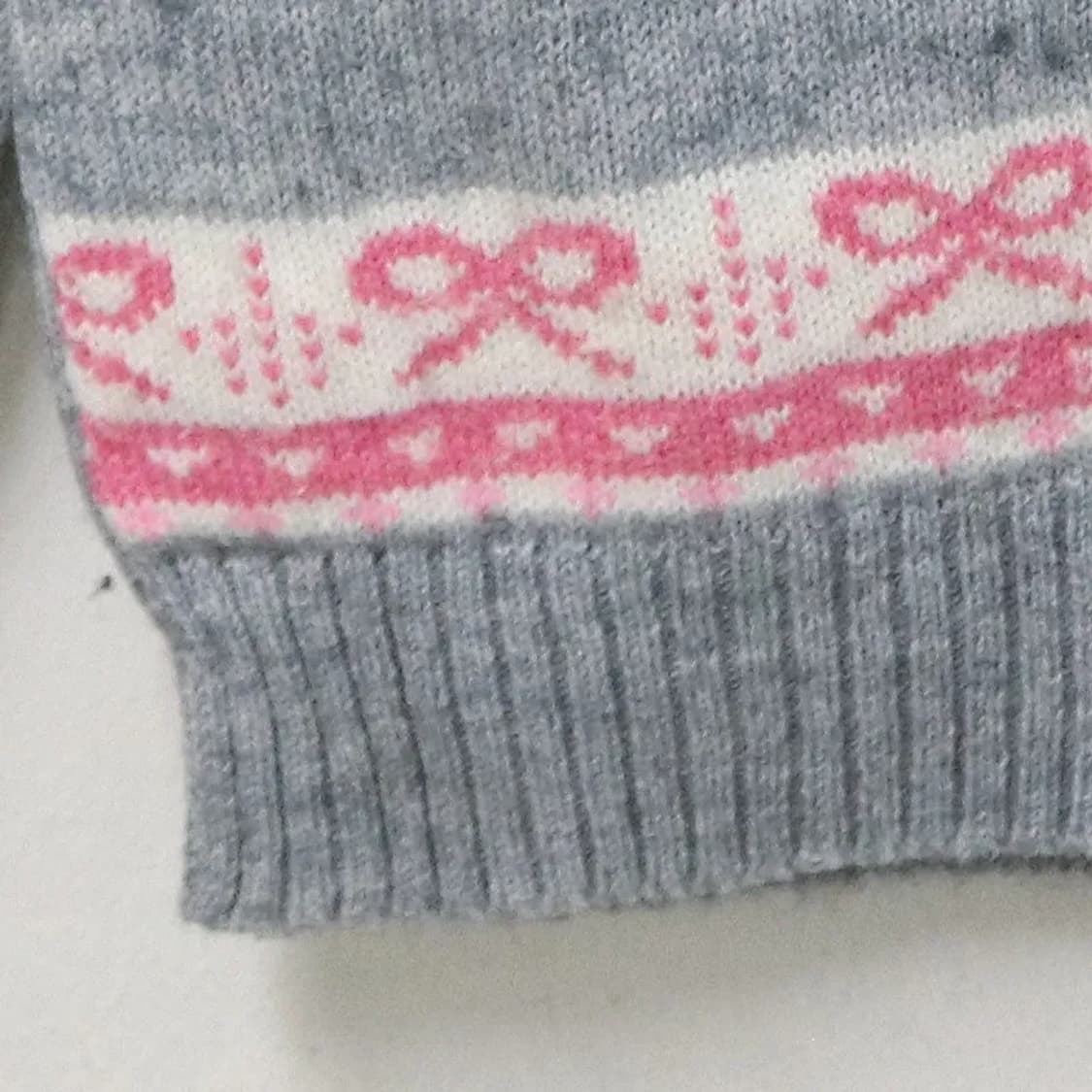 발레코어 딸기우유 포인트 울 혼방 니트 62134 상품이미지4