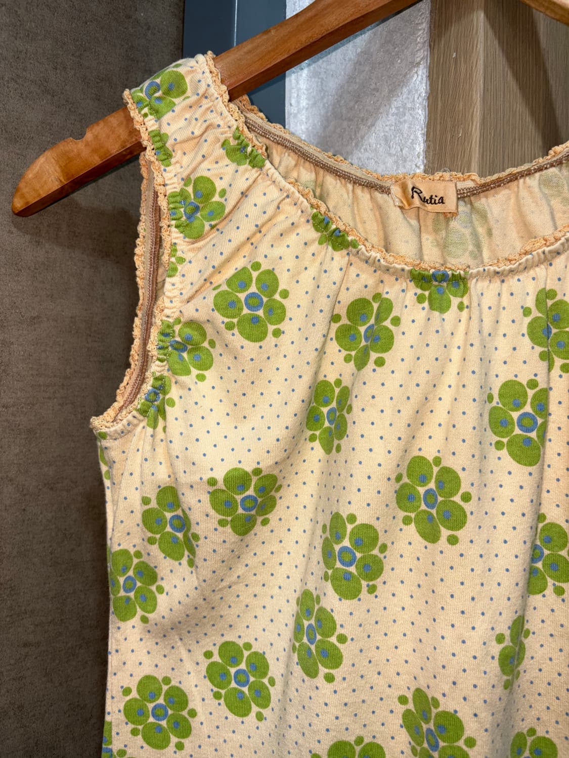 살구 플라워 도트 슬리브리스  상품이미지10