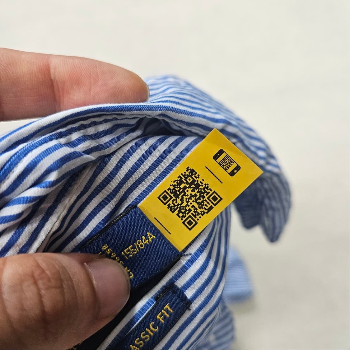 폴로 랄프 로렌 신형 QR 스트라이프 셔츠 2 클래식핏 상품이미지4