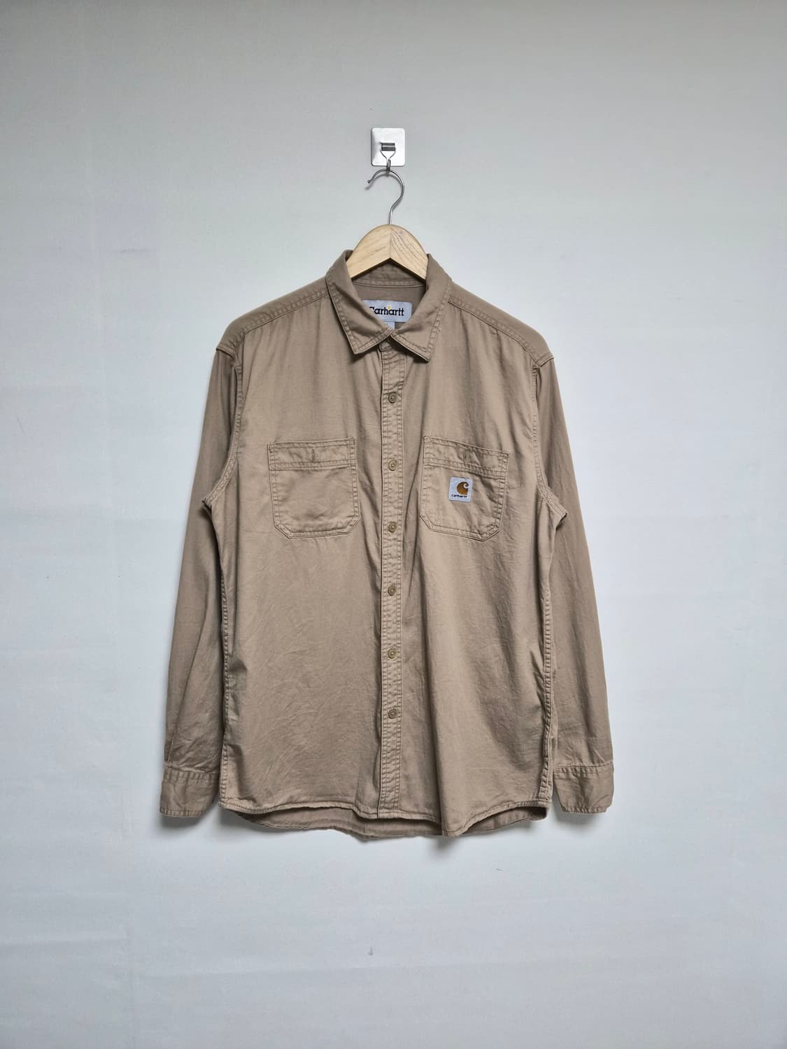 칼하트Carhartt 베이지 코튼 셔츠 M - S252 상품이미지1