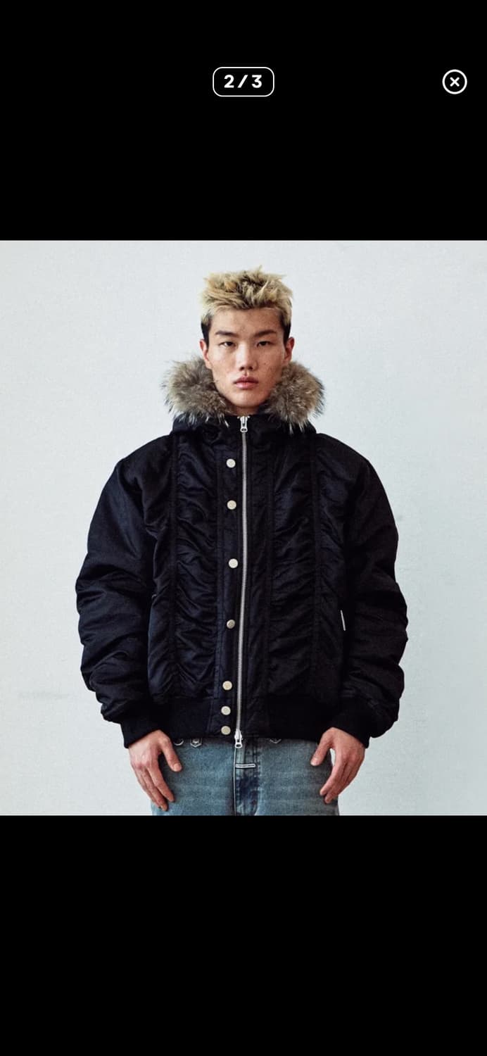 [구함]더바이닐하우스 MA-1 후드 퍼 자켓 블랙 S 상품이미지1