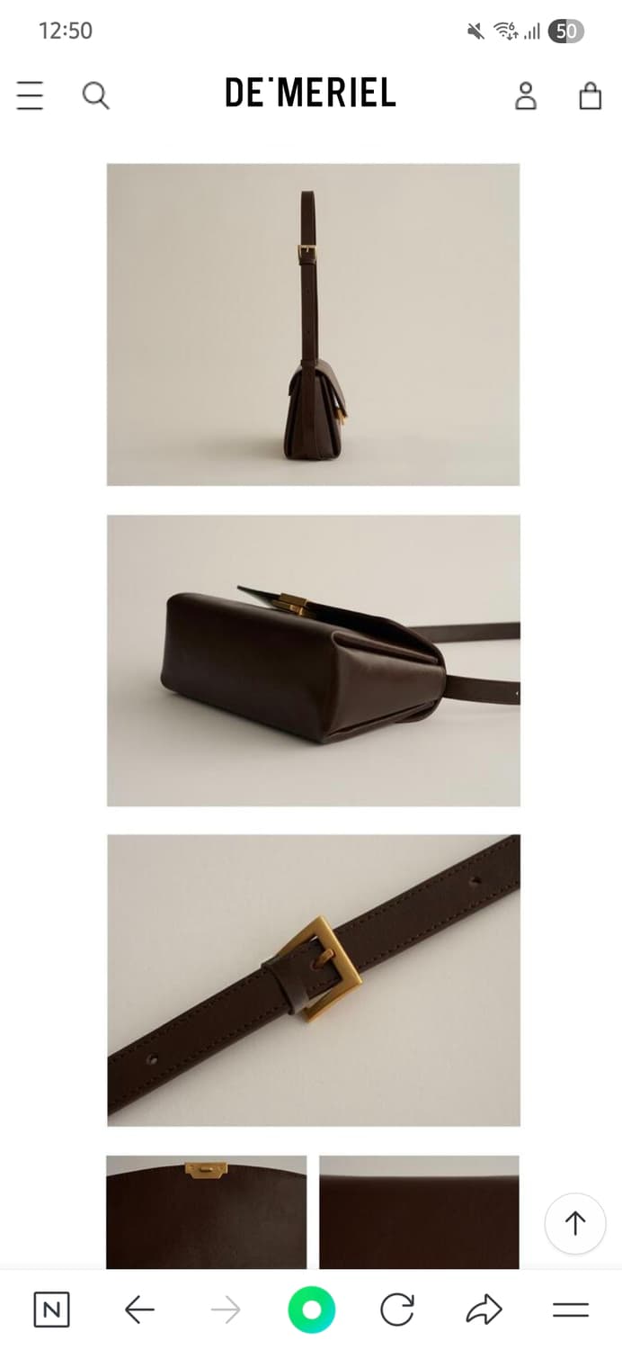 드메리엘 클립 숄더백  DEMERIEL clip shoulder bag 상품이미지6