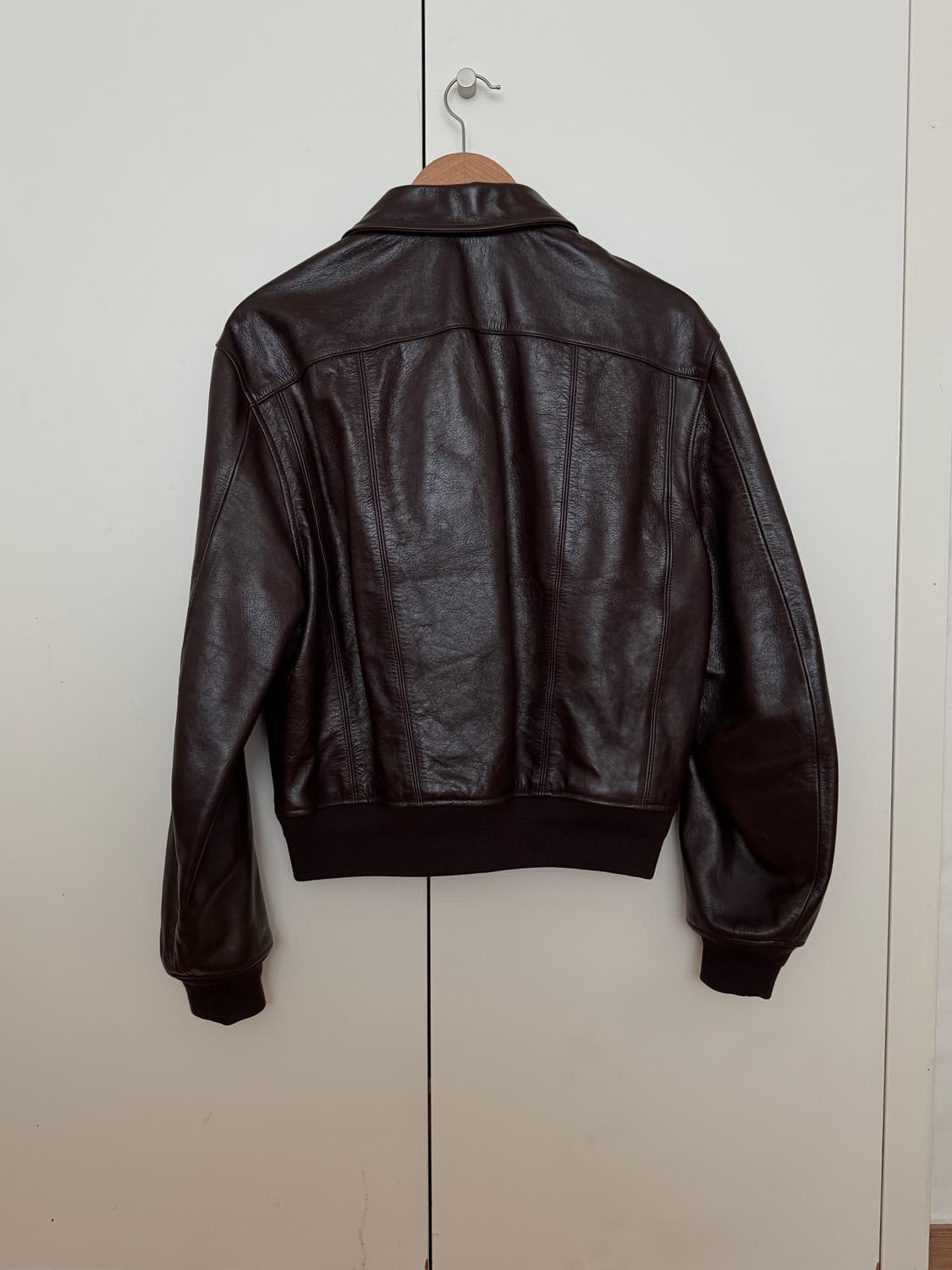 누마레 레더 자켓 (브라운) 상품이미지2