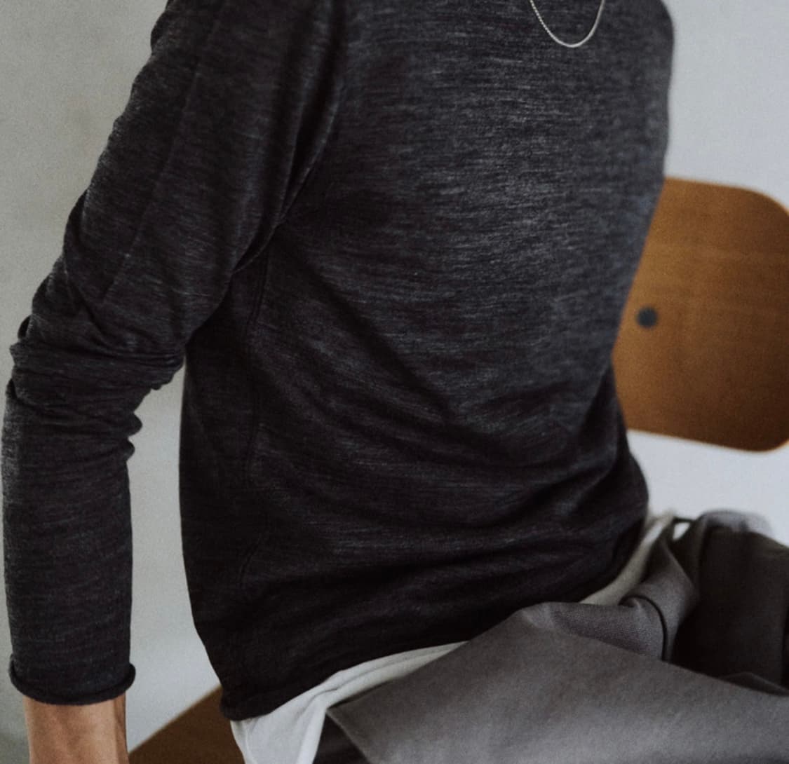 [구매 그레이, 차콜 2, 3] 모노프리베 텍스처 롱슬리브 상품이미지2