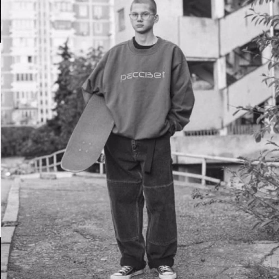 [L] 칼하트WIP 라스벳 맨투맨 크루넥 그레이 상품이미지3