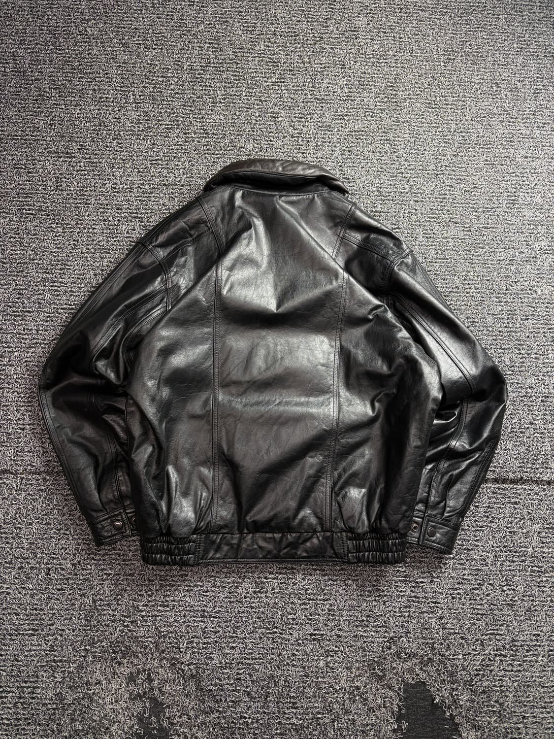 NCAF 빈티지 램스킨 카라 디테일 레더 자켓 3274 상품이미지6