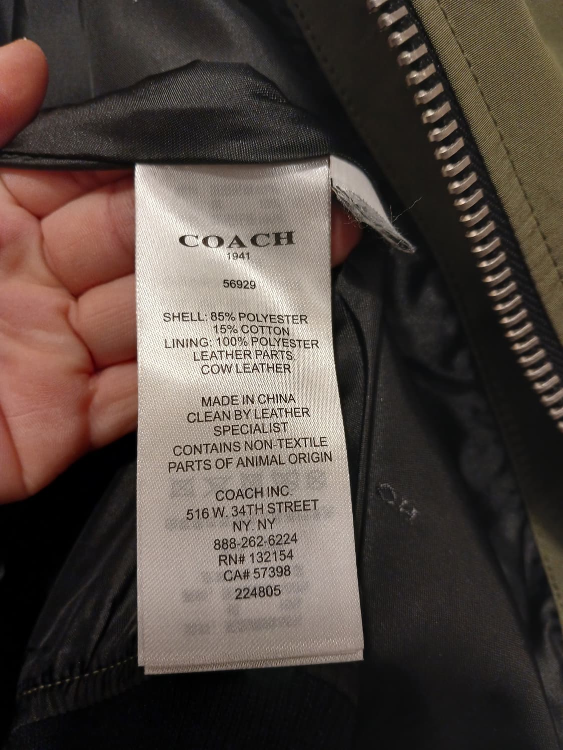 코치 정품 여성 봄버 자켓 50 사이즈 상품이미지5