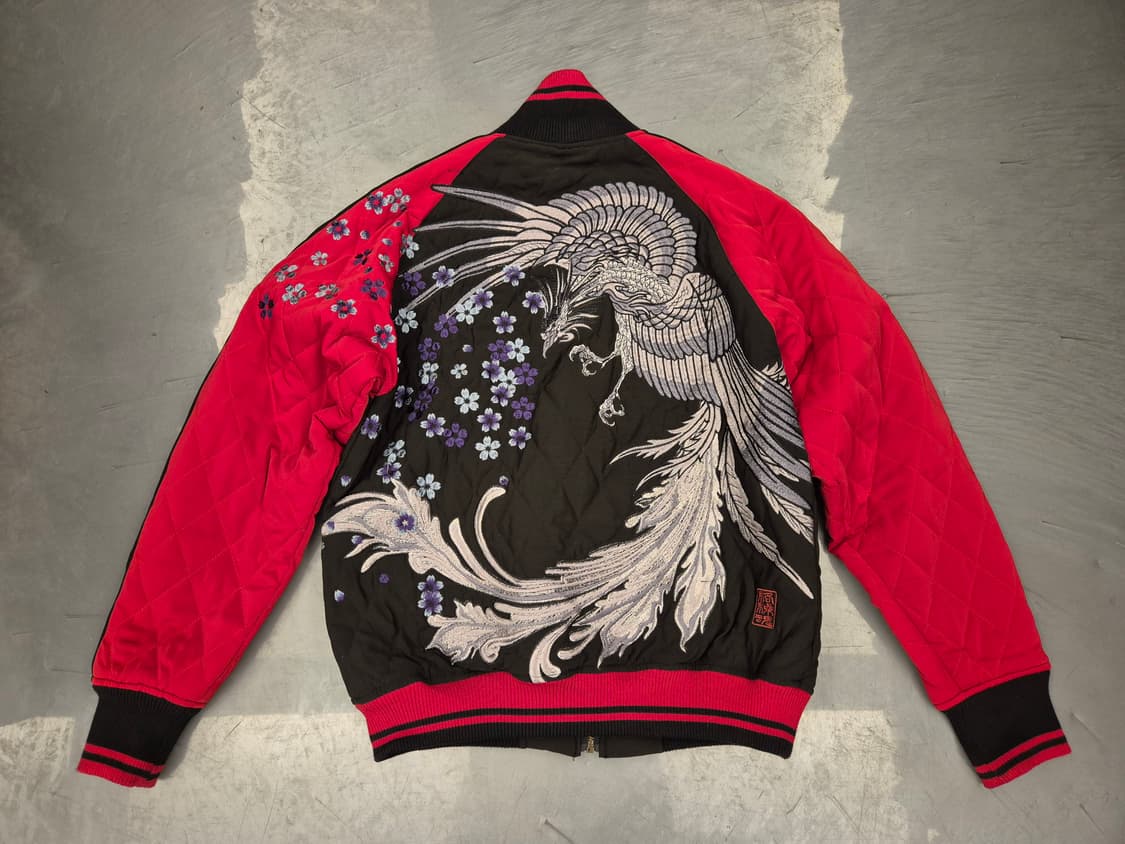 KARAKURI TAMASHII 퀼팅 봄버 자켓 상품이미지2