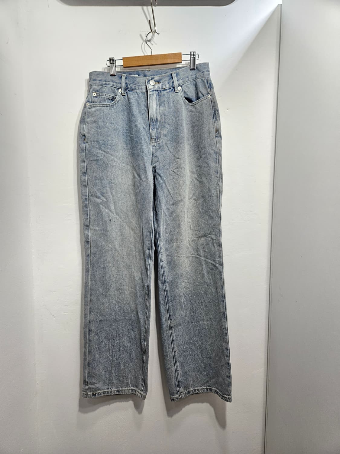 에잇세컨즈(8seconds) 연청 데님 와이드 M 상품이미지1