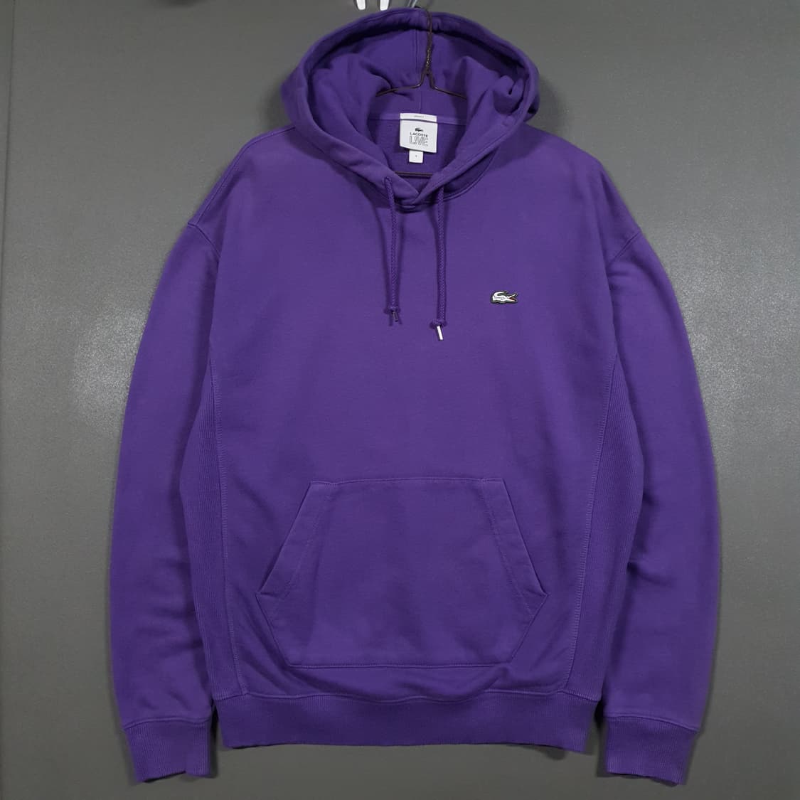 실측 L) 라코스테 신형 20FW 라이브 멀티 크록 후드티 스웻셔츠 퍼플 상품이미지1