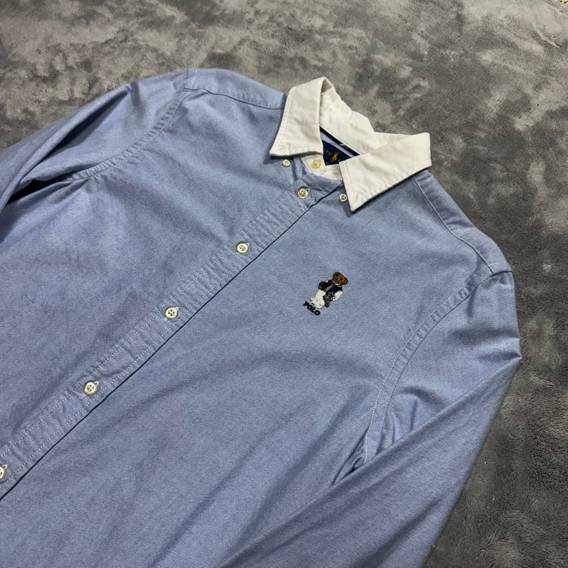 폴로랄프로렌 폴로베어 자수 셔츠 XL 상품이미지2