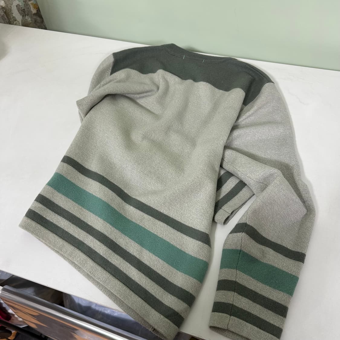 우먼M DKNY 단가라 메리노울 라운드니트 상품이미지5