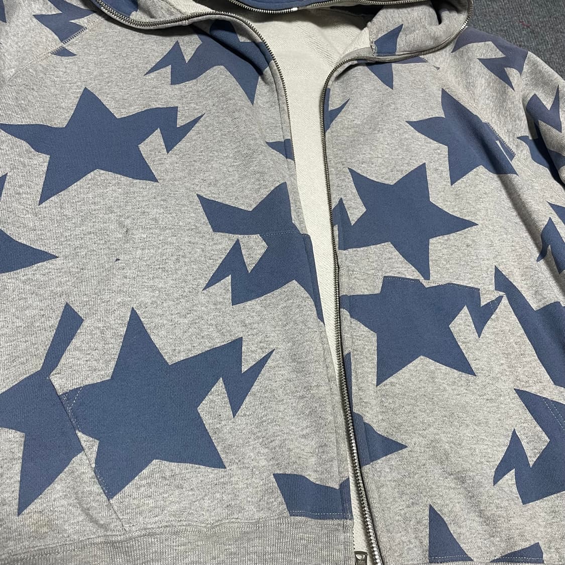 bape 스타 집업 그레이 상품이미지5